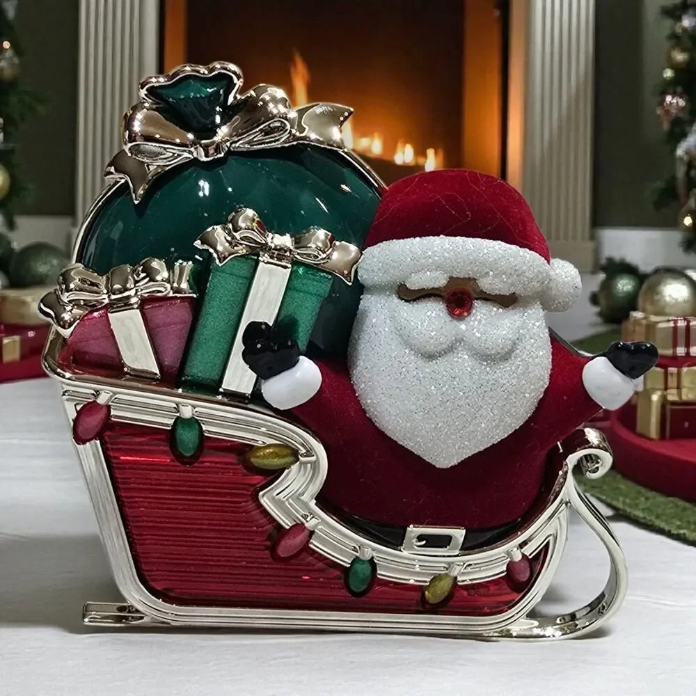 Bath &‎ Body Works SANTA'S SLEIGH PROJECTOR Wallflower Plug NIGHTLIGHT Light Up